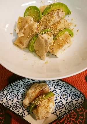 鶏もも肉アボカドサラダ-レシピのメイン写真