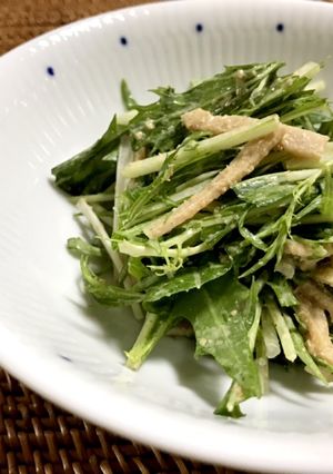 水菜のごまマヨネーズ和え-レシピのメイン写真