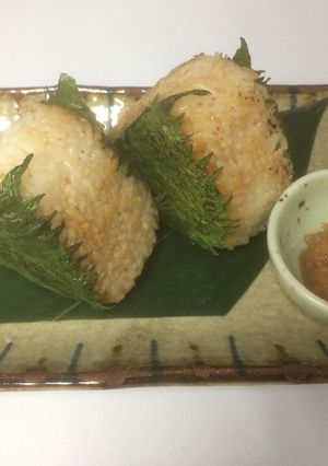 オリーブオイル焼きおにぎり-レシピのメイン写真