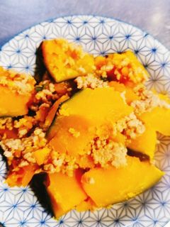 カボチャとひき肉のそぼろ煮-レシピのメイン写真