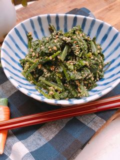 すりごまたっぷり!ほうれんそうの胡麻和え-レシピのメイン写真