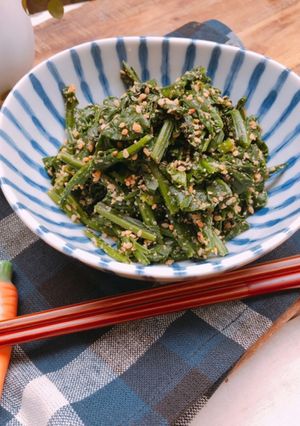 すりごまたっぷり！ほうれんそうの胡麻和え-レシピのメイン写真