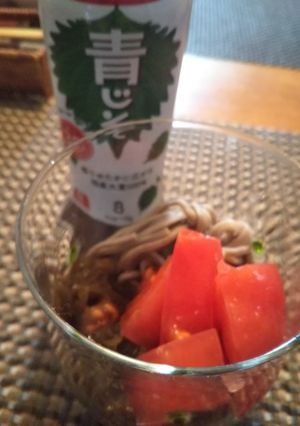 トマトもずくの蕎麦サラダ-レシピのメイン写真