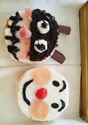 キャラ弁！　アンパンマンのサンドイッチ。-レシピのメイン写真