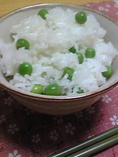 京都先斗町のママ直伝 緑あざやか豆ごはん by ちこちん 【クックパッド