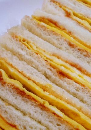 母の卵サンド☆薄焼き卵のサンドイッチ-レシピのメイン写真