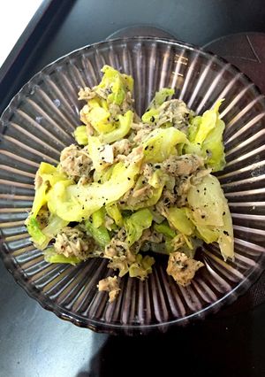 【糖質制限】茹でキャベツの簡単ツナサラダ-レシピのメイン写真