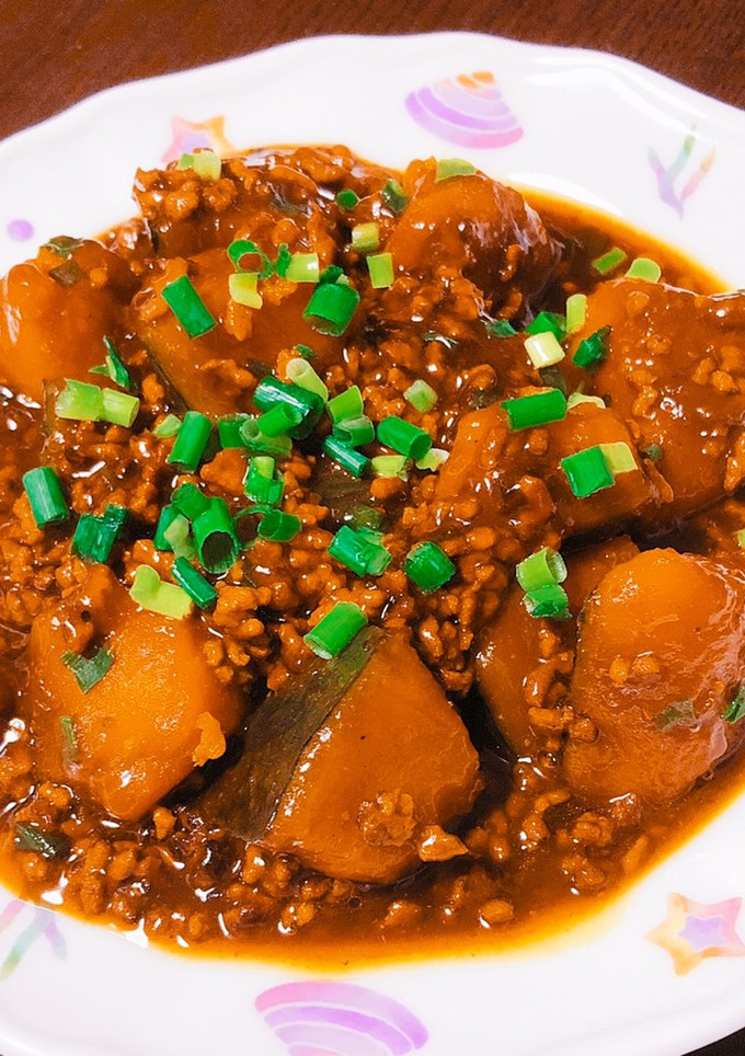 かぼちゃのそぼろ煮♡*-レシピのメイン写真