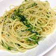 釜揚げしらすと豆苗の和風パスタ