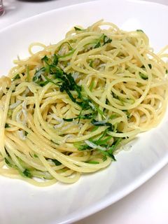 釜揚げしらすと豆苗の和風パスタ-レシピのメイン写真
