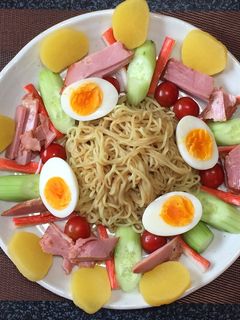 冷やし中華ごまだれ彩り風!(^^)!-レシピのメイン写真