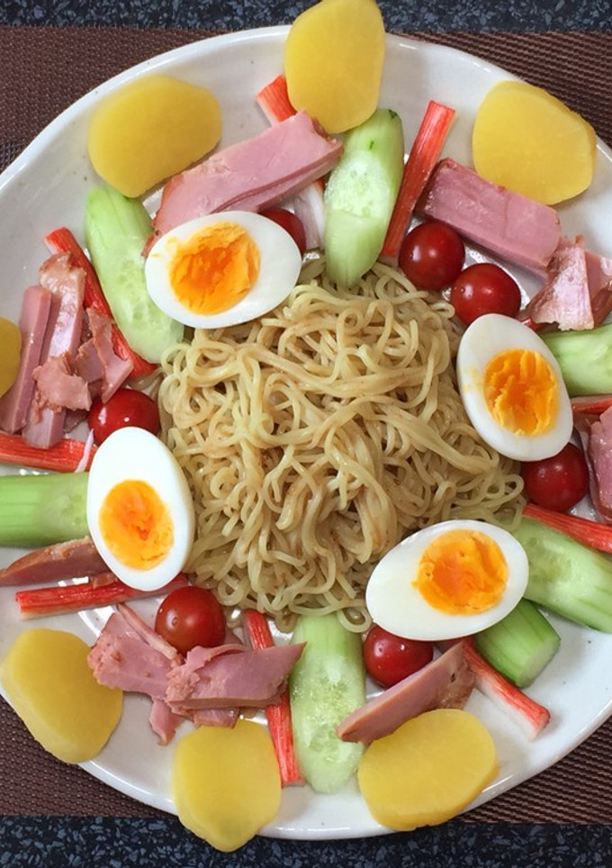 冷やし中華ごまだれ彩り風!(^^)!-レシピのメイン写真