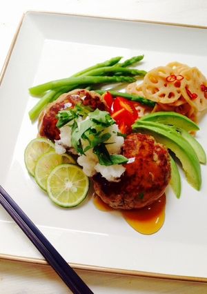 薬膳★舞茸と高野豆腐入りおろしハンバーグ-レシピのメイン写真