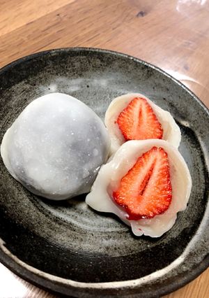 こどもと作る、レンジでいちご大福-レシピのメイン写真