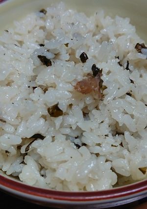 香りよし✨梅わかめご飯-レシピのメイン写真