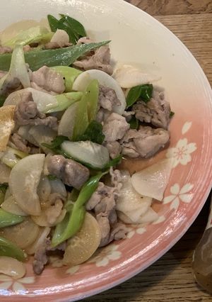 大根と豚肉のうま塩炒め-レシピのメイン写真
