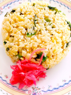 高菜の漬物としらすのチャーハン-レシピのメイン写真