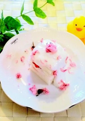 すぐできる桜のミニ食パンケーキ-レシピのメイン写真