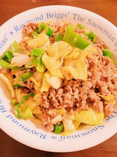 ひき肉で作る回鍋肉風炒め-レシピのメイン写真