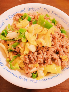 ひき肉で作る回鍋肉風炒め-レシピのメイン写真