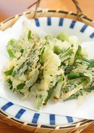 春の旬の味♪行者菜の天ぷら-レシピのメイン写真