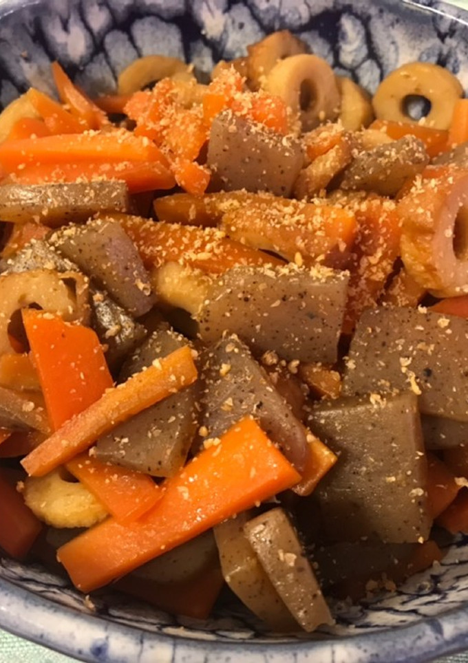 にんじんとこんにゃくとちくわの煮物-レシピのメイン写真