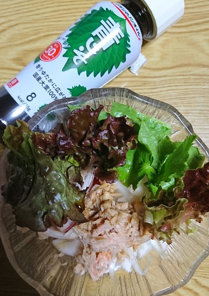 トマトと新玉の青じそサラダ-レシピのメイン写真
