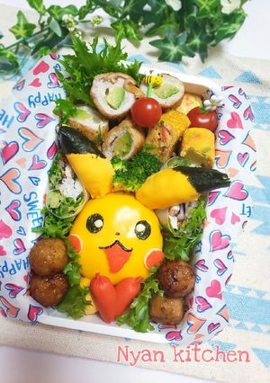 ポケモン『ピカチュウ』弁当♡キャラ弁-レシピのメイン写真