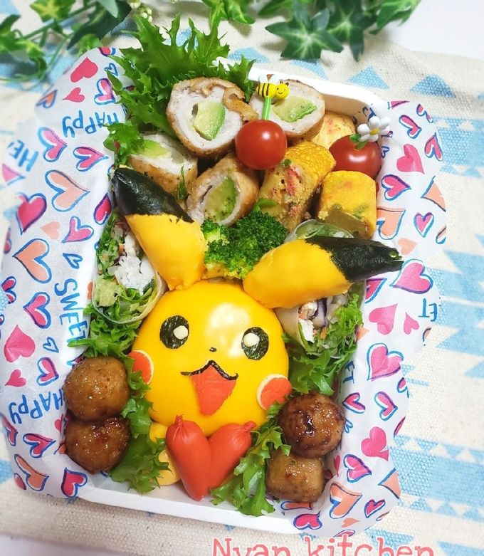 ポケモン『ピカチュウ』弁当♡キャラ弁 by にｬん吉♡ 【クックパッド