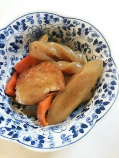 ごぼう こんにゃく さつま揚げ 炒め煮-レシピのメイン写真