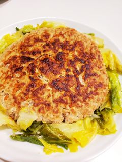 手をよごさずに!特大豆腐ハンバーグ♡-レシピのメイン写真