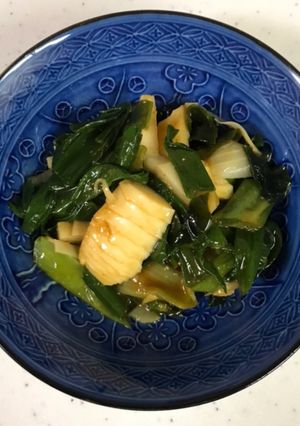 簡単☆分葱タケノコ酢味噌和え-レシピのメイン写真