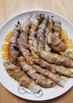 グルラボで簡単茄子の肉巻き-レシピのメイン写真
