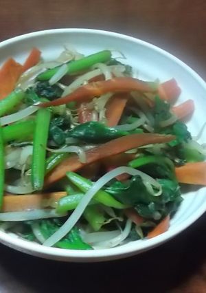 くせになるうま塩で手軽に野菜炒め-レシピのメイン写真