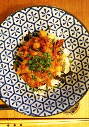 ゲソとヤングコーンのかき揚げ丼-レシピのメイン写真