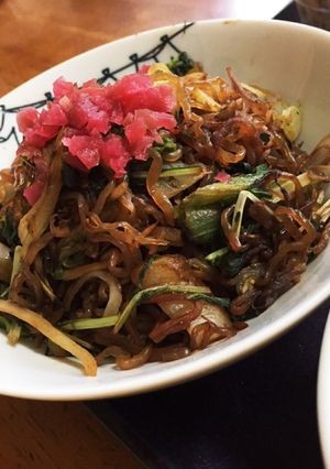 99カロリー前後の糸こんにゃく焼きそば-レシピのメイン写真
