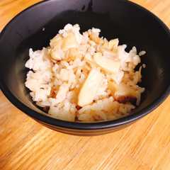 รูปของ たけのこと鶏肉のゴロゴロ炊き込みご飯