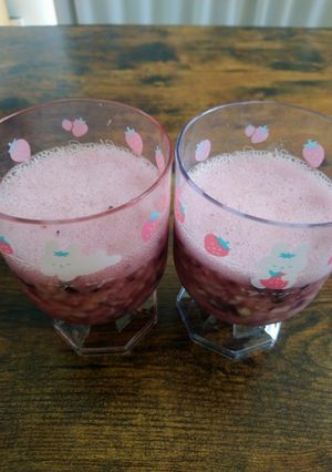 バナナとブルーベリーのホエースムージー-レシピのメイン写真
