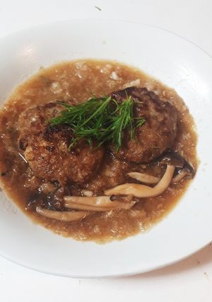 和風煮込みハンバーグ-レシピのメイン写真