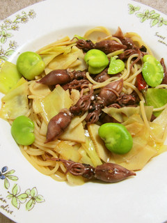 ホタルイカの和風パスタ-レシピのメイン写真