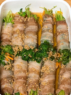 豚バラ豆苗巻き-レシピのメイン写真