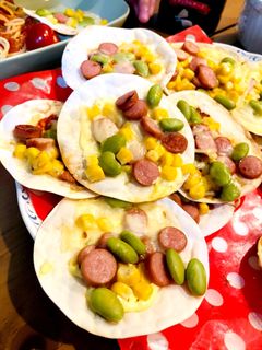 子供と作る 餃子の皮ピザ-レシピのメイン写真