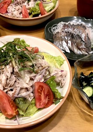 今日の夕飯16 冷しゃぶサラダ-レシピのメイン写真