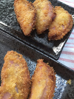 椎茸はさみハムのフライ-レシピのメイン写真