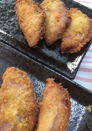 椎茸はさみハムのフライ-レシピのメイン写真