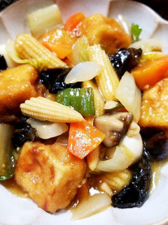 八宝菜 高野豆腐の唐揚げアレンジレシピ-レシピのメイン写真