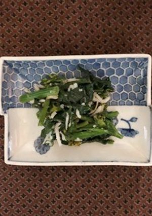 菜の花としらすの炒め蒸し-レシピのメイン写真