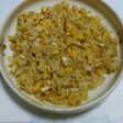 残った少量のご飯でパラパラチャ~ハン。