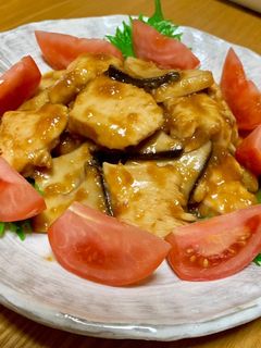 鶏むね肉とエリンギの生姜焼き-レシピのメイン写真