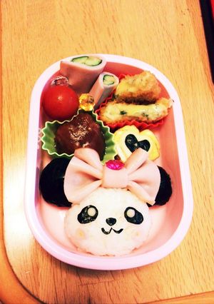 可愛いパンダちゃん弁当☆キャラ弁-レシピのメイン写真
